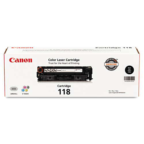 Canon® 2662B001 (118) Toner, 3,400 Page-Yield, Black