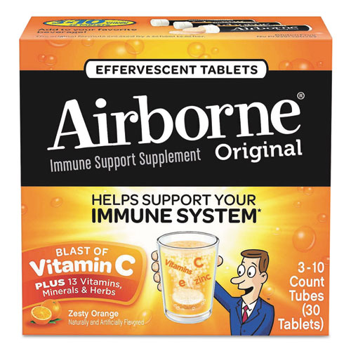 Immune Support Effervescent Tablet, Orange, 30 Box, 72 Boxes/Carton