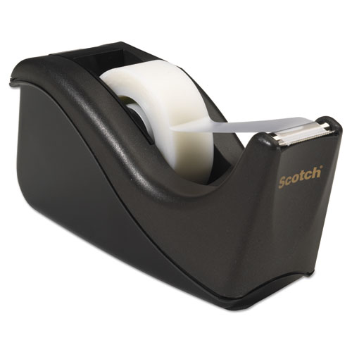 Image of Scotch® Value Desktop Tape Dispenser, 1" Core, Two-Tone Black