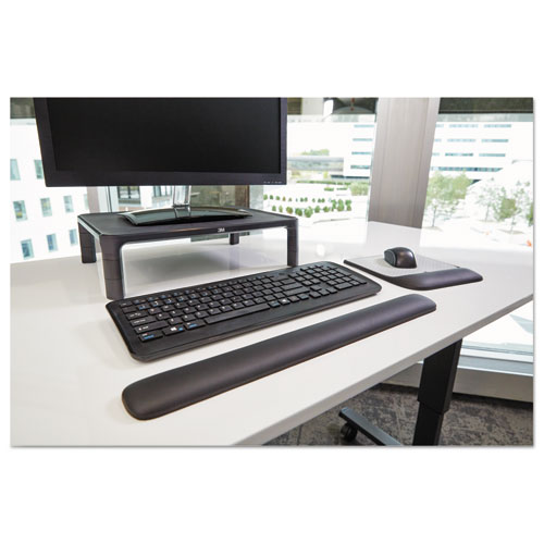 Image of 3M™ Gel Wrist Rest For Keyboards, 19 X 2, Black