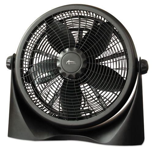 Alera® 16" Super-Circulation 3-Speed Tilt Fan, Plastic, Black