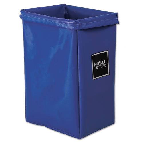 Hamper, Hamper Bag Only, Vinyl, 30 gal, 15w x 16d x 30h, Blue