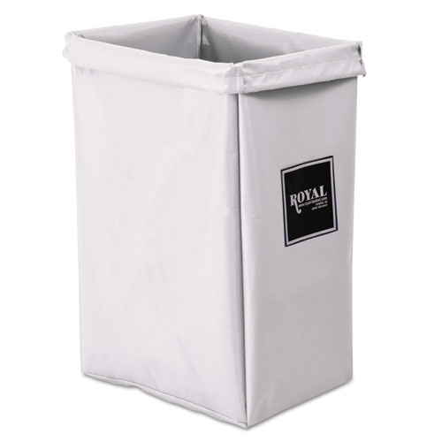 Hamper, Hamper Bag Only, Vinyl, 30 gal, 15w x 16d x 30h, White