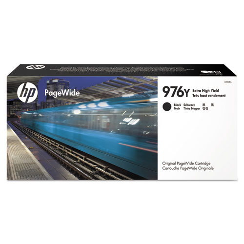 Image of Hp 976Y, (L0R08A) Extra High-Yield Black Original Pagewide Cartridge