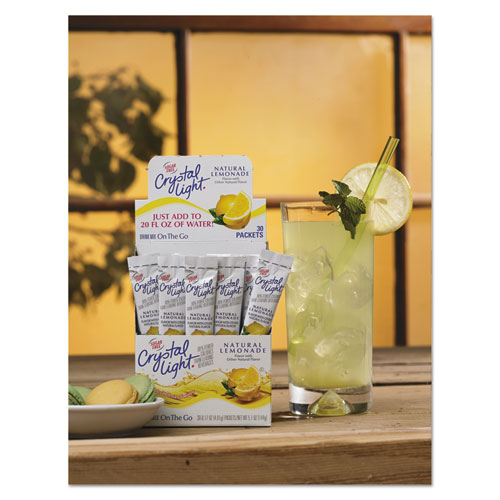 Image of Crystal Light® Flavored Drink Mix, Lemonade, 30 .17Oz Packets/Box