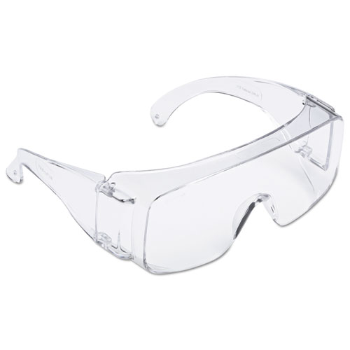 3M™ Tour Guard V Safety Glasses, One Size Fits Most, Clear Frame/Lens, 20/Box