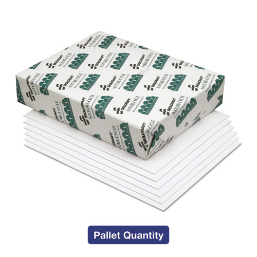 7530015399831 Nature-Cycle Copy Paper, 92 Bright, 20lb Bond Weight, 8.5 x 11, White, 500/Ream, 10 Reams/Carton, 40 CT/PLT