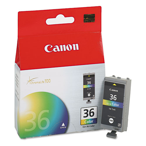 Image of Canon® 1511B002 (Cli-36) Ink, 100 Page-Yield, Tri-Color