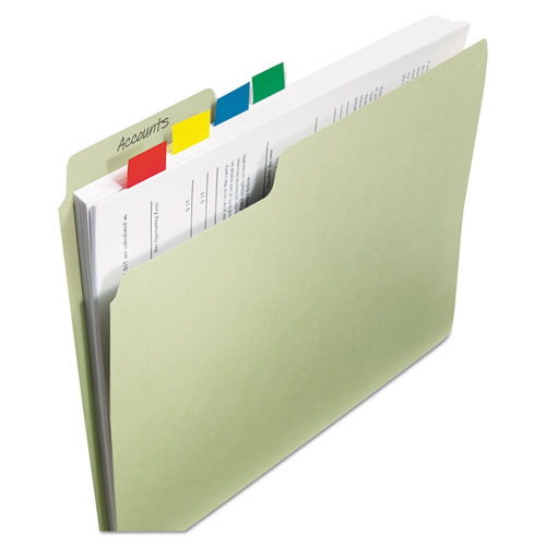 Image of Marking Page Flags in Dispensers, Green, 50 Flags/Dispenser, 12 Dispensers/Pack