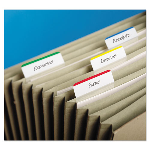 Image of Post-It® Tabs 2" Angled Tabs, Lined, 1/5-Cut, Assorted Primary Colors, 2" Wide, 24/Pack