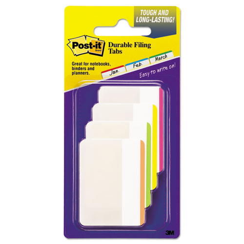 Post-It® Tabs Lined Tabs, 1/5-Cut, Assorted Bright Colors, 2" Wide, 24/Pack