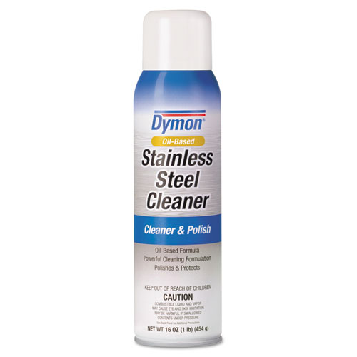 Dymon® Stainless Steel Cleaner, 16 oz Aerosol Spray, 12/Carton