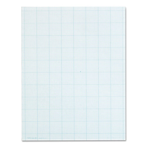 Cross Section Pads, 10 sq/in Quadrille Rule, 8.5 x 11, White, 50 Sheets | by Plexsupply