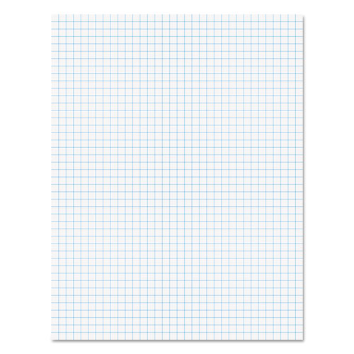 Image of Ampad® Quadrille Pads, Quadrille Rule (4 Sq/In), 50 White (Standard 15 Lb Bond) 8.5 X 11 Sheets