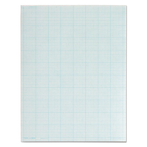 CROSS SECTION PADS, 8 SQ/IN QUADRILLE RULE, 8.5 X 11, WHITE, 50 SHEETS