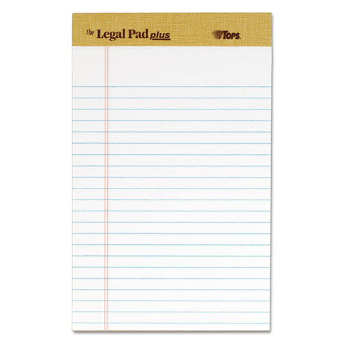 The Legal Pad Perforated Pads, Narrow Rule, 5 x 8, White, 50 Sheets, Dozen