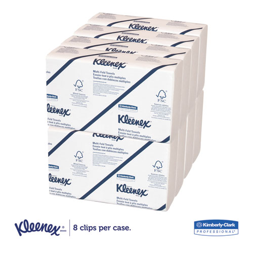 Image of Multi-Fold Paper Towels, Convenience, 9 1/5x9 2/5, White, 150/Pk, 8 Packs/Carton