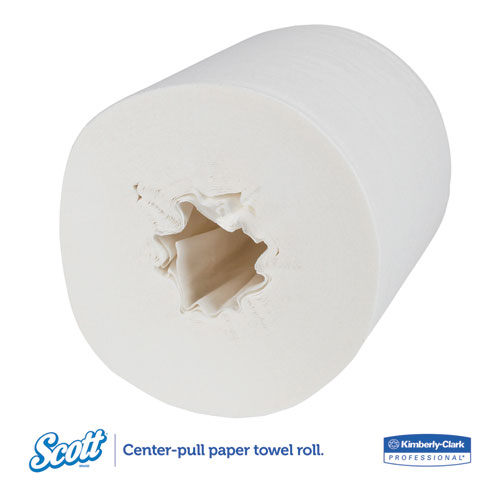 Essential Roll Control Center-Pull Towels,  8 x 12, White, 700/Roll, 6 Rolls/CT