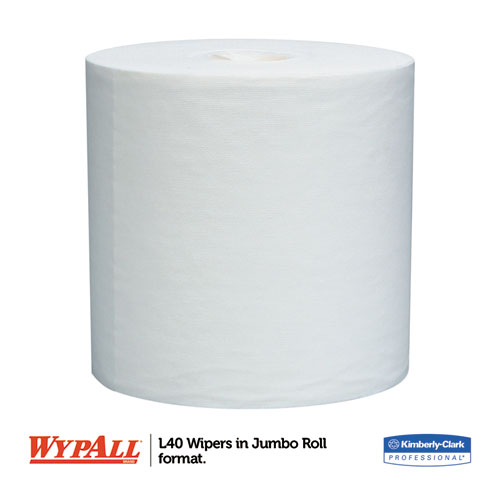 L40 Towels, Jumbo Roll, White, 12.5x13.4, 750/Roll