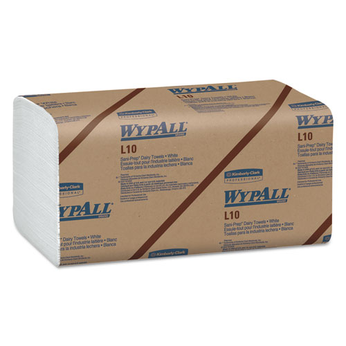 L10 SANI-PREP Dairy Towels, Banded, 1-Ply, 10 1/2 x 9 3/10, 200/Pk, 12 Pk/Carton