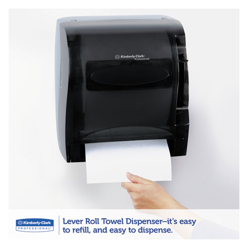 Lev-R-Matic Roll Towel Dispenser, 13 3/10w x 9 4/5d x 13 1/2h, Smoke