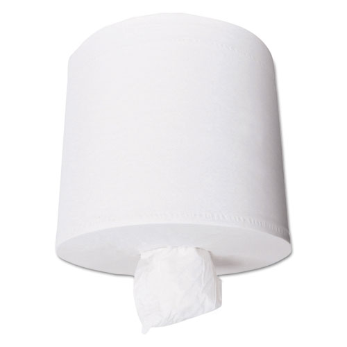 Essential Center-Pull Towels, Absorbency Pockets, 2-Ply, 8 x 15, White, 500/Roll, 4 Rolls/Carton