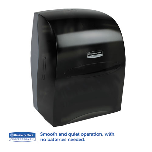 Image of Sanitouch Hard Roll Towel Dispenser, 12.63 x 10.2 x 16.13, Smoke