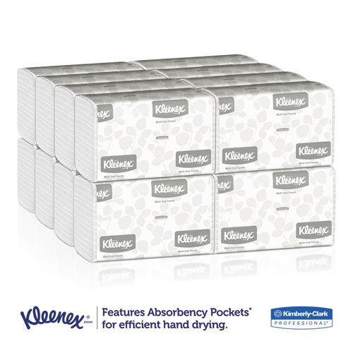 Multi-Fold Paper Towels, 9 1/5 x 9 2/5, White, 150/Pack, 16 Packs/Carton
