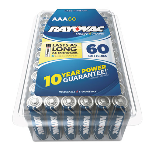 Rayovac® Alkaline Battery, AAA, 60/Pack