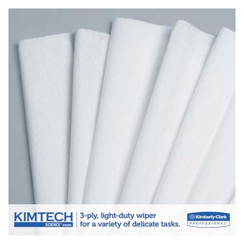 Kimwipes Delicate Task Wipers, 3-Ply, 11 4/5 x 11 4/5, 119/Box, 15 Boxes/Carton