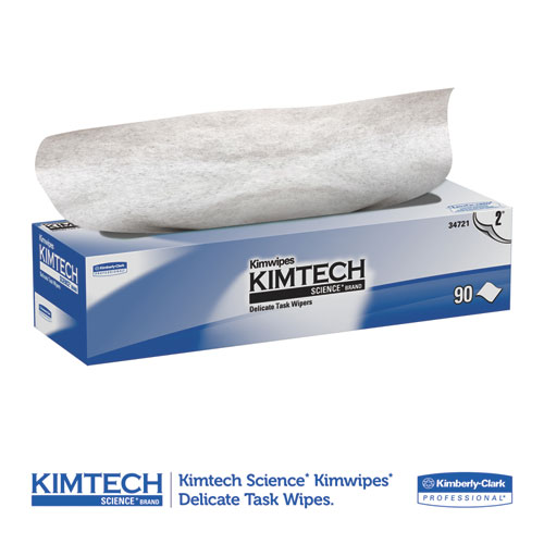 1-Ply 4 2//5 x 8 2//5 280 per Box Kimtech 34120 Kimwipes Delicate Task Wipers Case of 30 Boxes