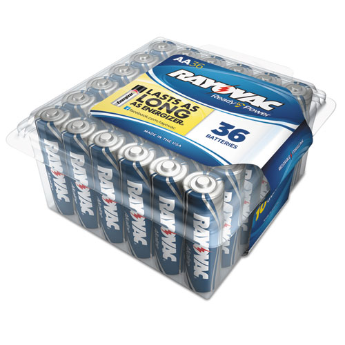 Rayovac® High Energy Premium Alkaline Battery, AA, 36/Pack