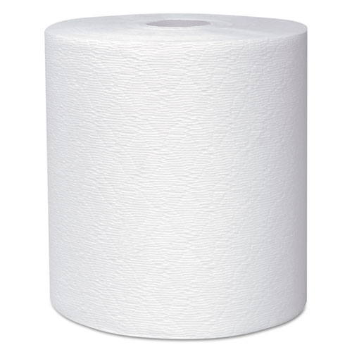 ESSENTIAL PLUS HARD ROLL TOWELS 8" X 600 FT, 1 3/4" CORE DIA, WHITE, 6 ROLLS/CT