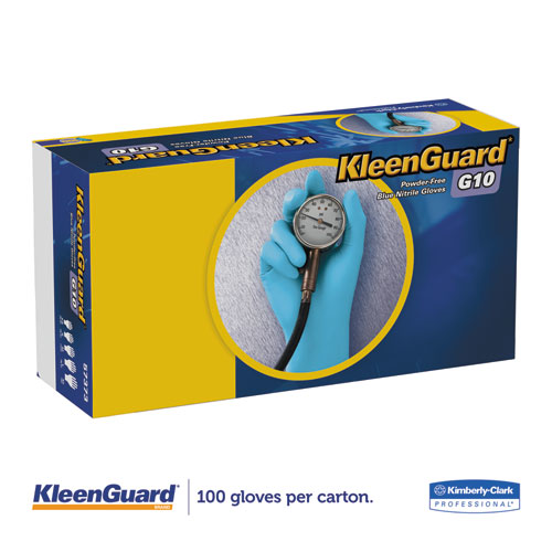 G10 Blue Nitrile Gloves, X-Small, Blue, 100/Box