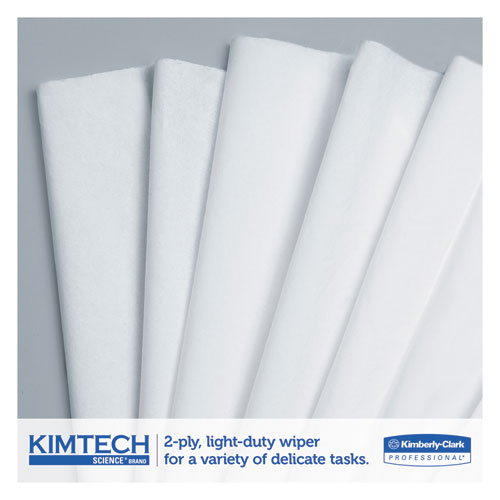 Kimwipes Delicate Task Wipers, 2-Ply, 11 4/5 x 11 4/5, 119/Box, 15 Boxes/Carton