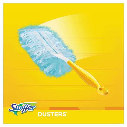 Image of Dusters Starter Kit, Dust Lock Fiber, 6" Handle, Blue/Yellow