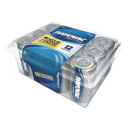 Rayovac® Alkaline Battery, D, 12/Pack