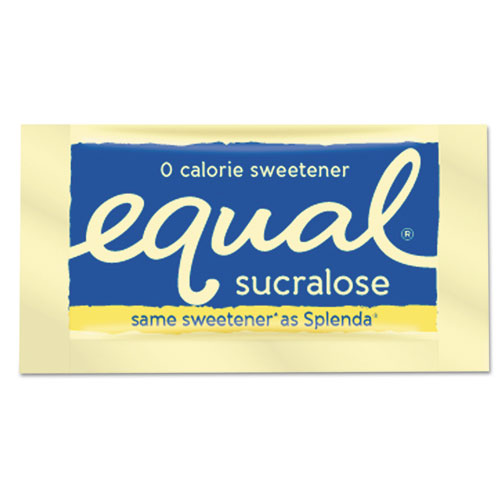 Equal® Zero Calorie Sweetener, 0.035 oz Packet, 100/Box, 12 Box/Carton