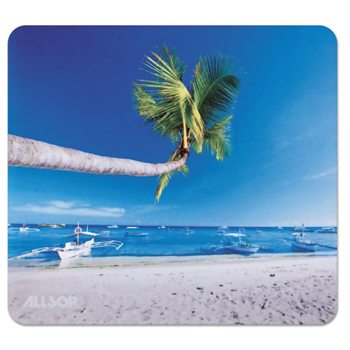 Image of Naturesmart Mouse Pad, 8.5 x 8, Outrigger Beach Design