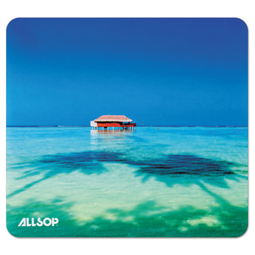Allsop® Naturesmart Mouse Pad, 8.5 X 8, Tropical Maldives Design
