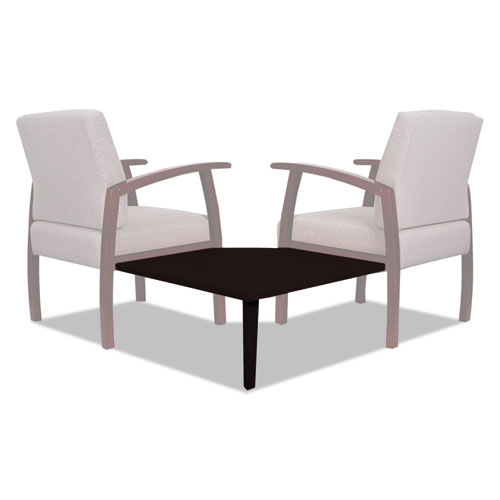 Image of Alera® Reception Lounge 700 Series Gang Table, Corner, 27.5W X 27.5D X 13.13H, Mahogany