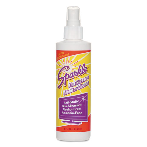 Flat Screen and Monitor Cleaner, Pleasant Scent, 8 oz Bottle