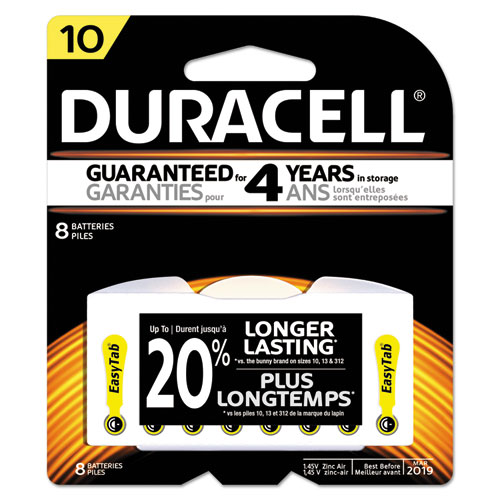 Duracell® Lithium Medical Battery, 3V, #10, 8/Pk