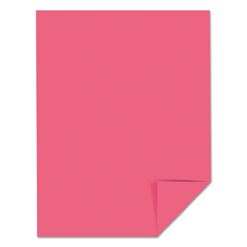 Color Cardstock, 65lb, 8.5 x 11, Plasma Pink, 250/Pack