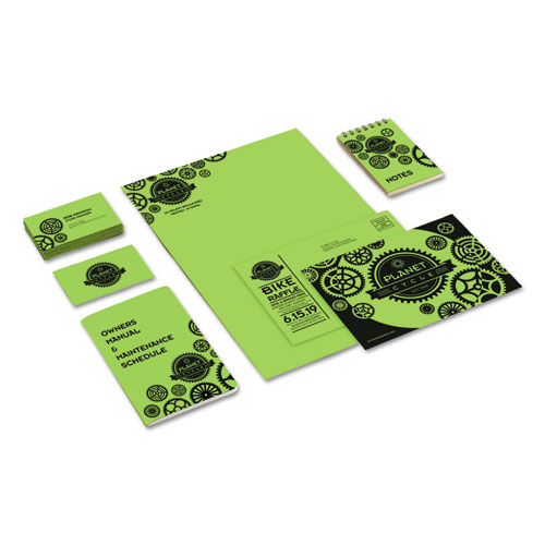 Color Cardstock, 65lb, 8.5 x 11, Martian Green, 250/Pack