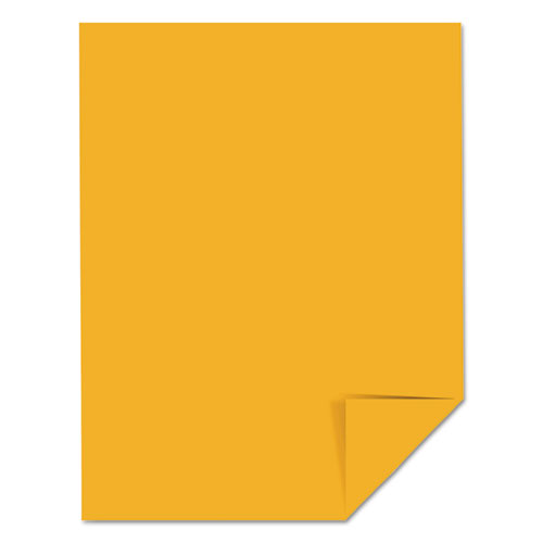 Bright Color Cardstock Paper, 65lb. 8.5 x 11 - 250 Sheets (Gold)