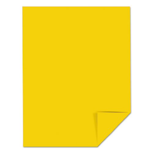 Image of Astrobrights® Color Cardstock, 65 Lb Cover Weight, 8.5 X 11, Solar Yellow, 250/Pack