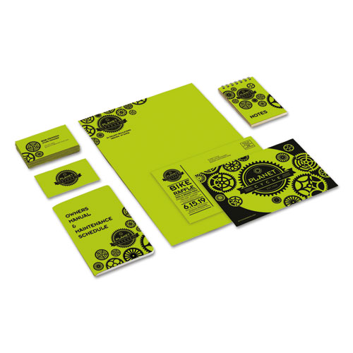 Color Cardstock, 65 lb Cover Weight, 8.5 x 11, Terra Green, 250/Pack