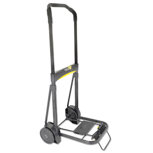 Kantek Ultra-Lite Folding Cart, 150 lb Capacity, 9.75 x 11 Platform, Black