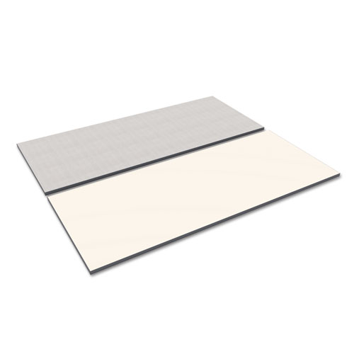 Image of Alera® Reversible Laminate Table Top, Rectangular, 71.5W X 29.5D, White/Gray